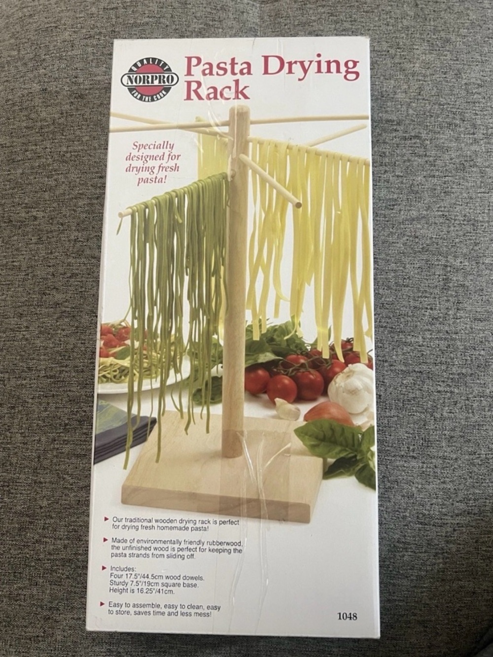 Norpro Pasta Drying Rack Wood, 16.5” - Picture 2 of 3